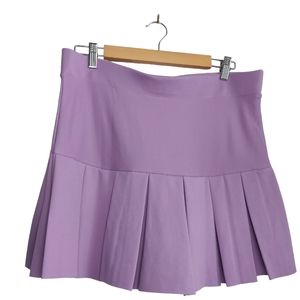 Dolls Kill Plus Size Lavender Wicked Scholar Pleated Skirt Skort